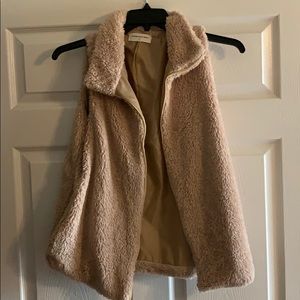 Goodnight Macaroon fuzzy vest